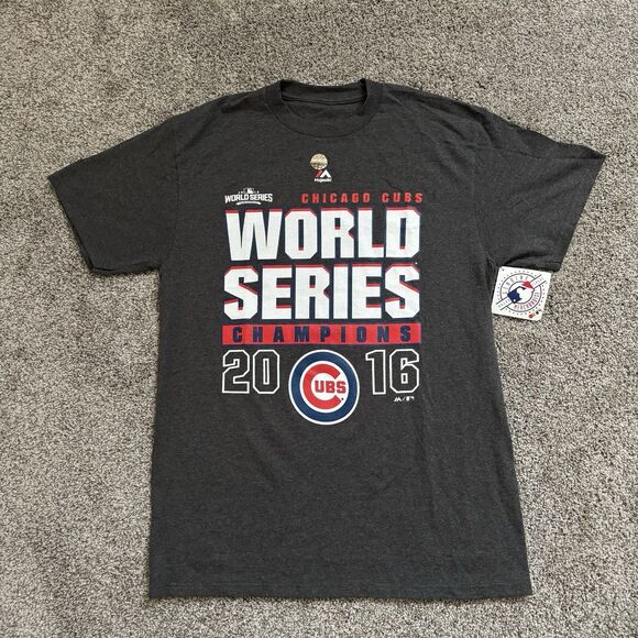 Majestic Other - MLB Majestic 2016 World Series Champions CHICAGO CUBS T-shirt Adult Size Medium